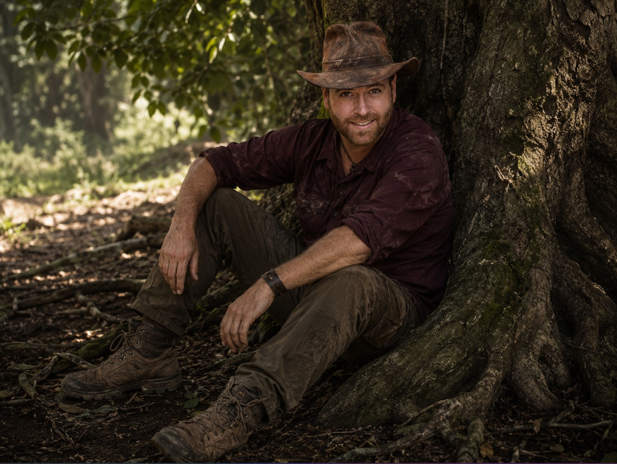 Panic Behind the Scenes during Josh Gates filming moment