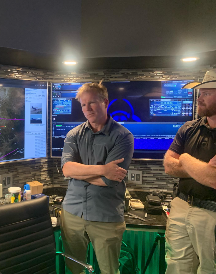 Travis Taylor analyzing underground scan data after mysterious equipment failure