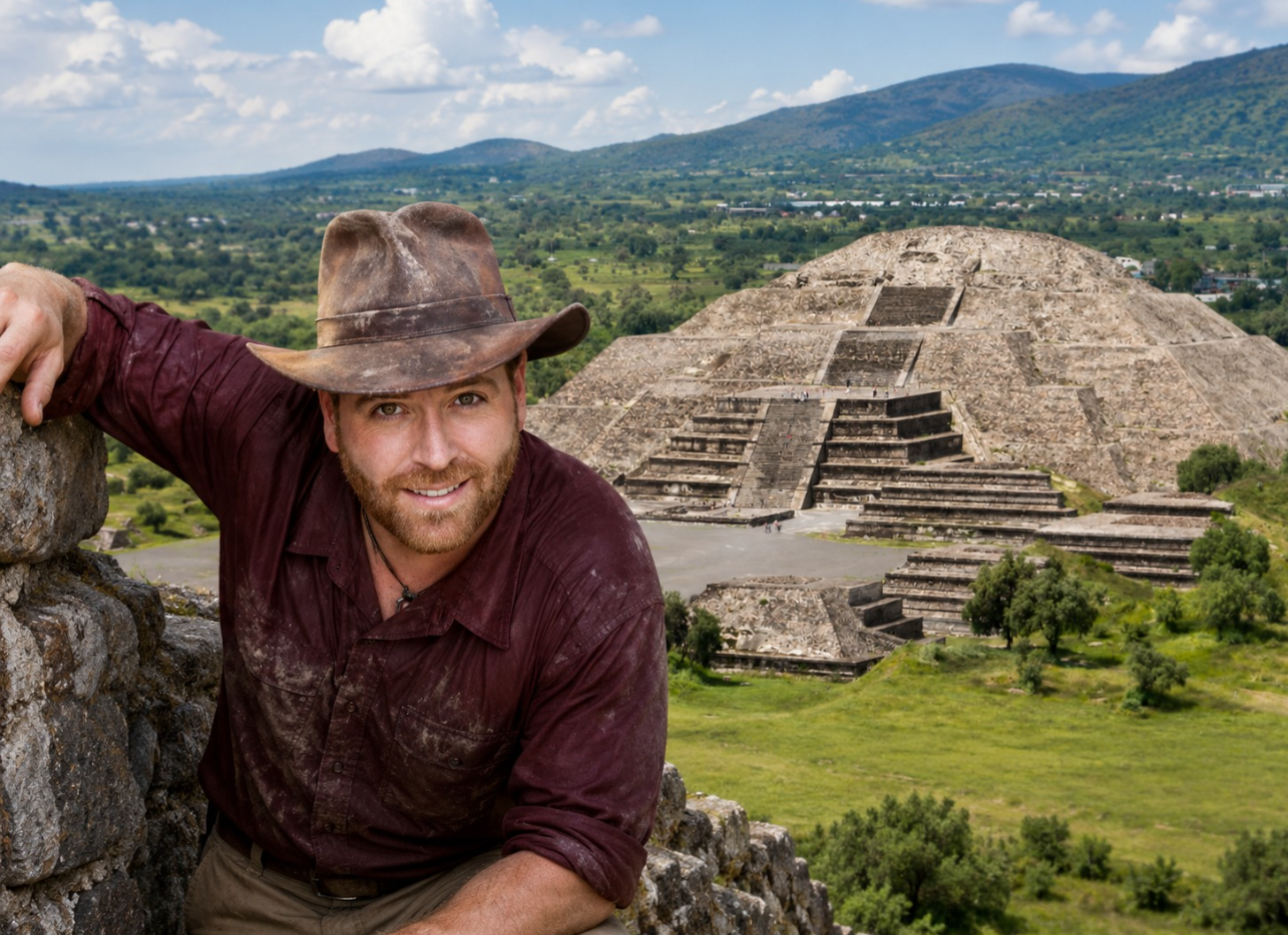 Mysterious City Beneath Mexico’s Pyramids with Josh Gates at Teotihuacan
