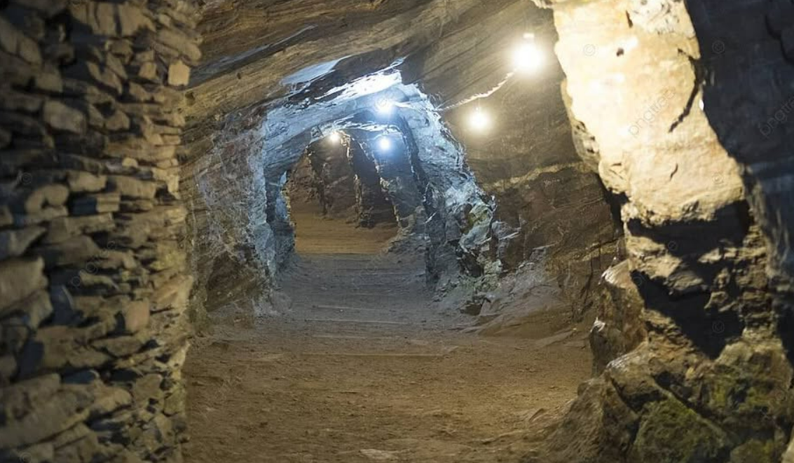 Oak Island Money Pit tunnel carved stone timber
