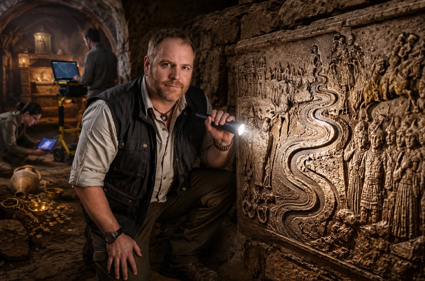 Alaric’s Lost Treasure explored by Josh Gates beneath Rome