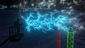 Tesla coils trigger the 33 MHz signal above Skinwalker Ranch.
