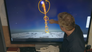 Rockets drift as drone signals fail above the bubble.