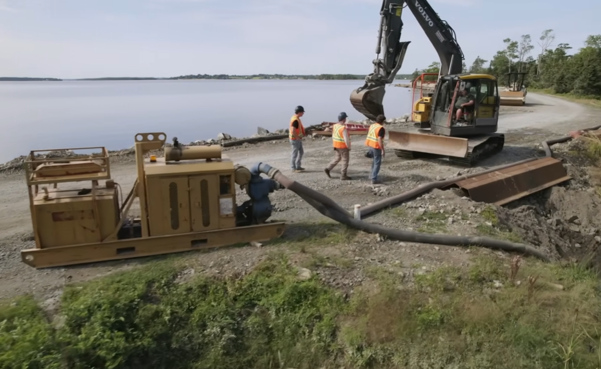 New excavation equipment arrives on Oak Island for Season 14 led by Rick and Marty Lagina