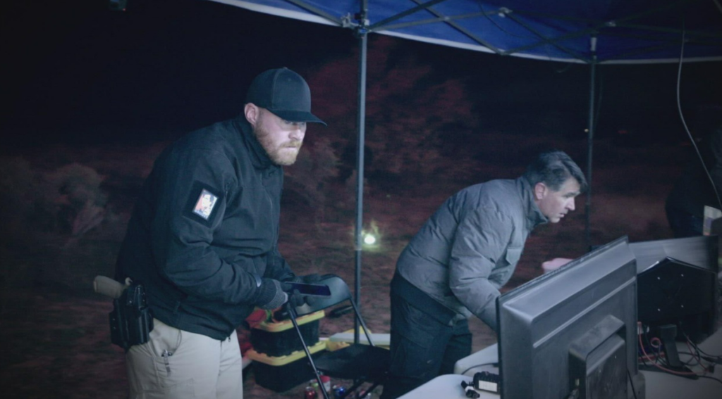 Skinwalker Farm Secrets Season 7 research team investigating strange anomalies under the mesa